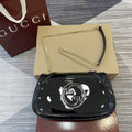 Gucci Black Interlocking G Chain Shoulder Bag