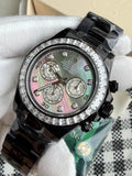 Black Diamond Chronograph Watch – Mother of Pearl Dial