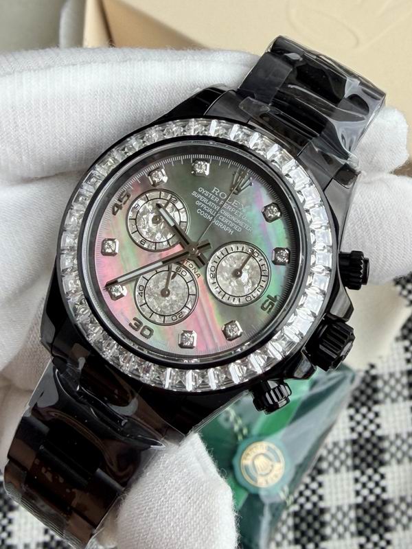 Black Diamond Chronograph Watch – Mother of Pearl Dial